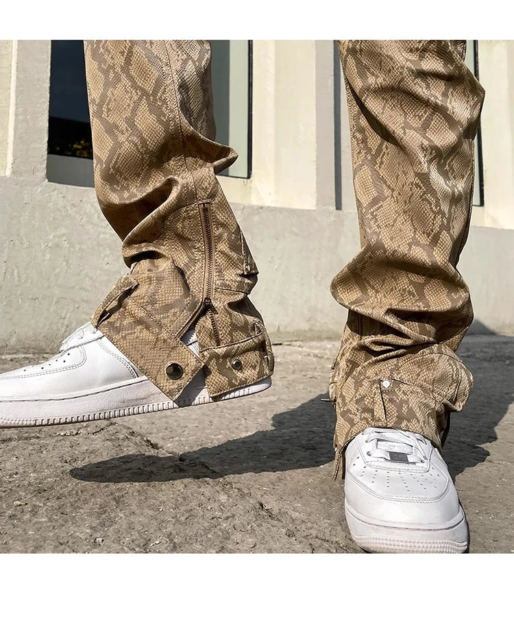 Snake  Pants Black & Brown – LIMITED