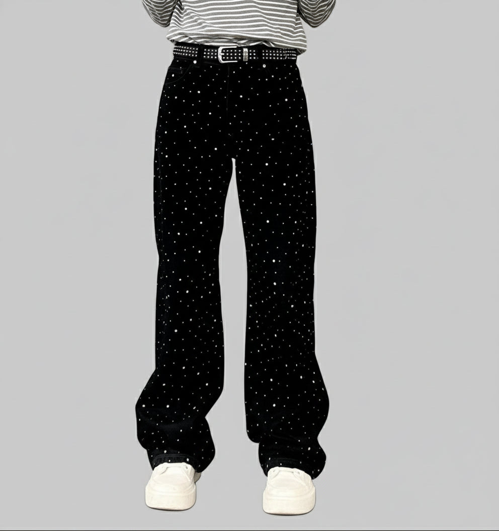 Pants Diamond  Black White